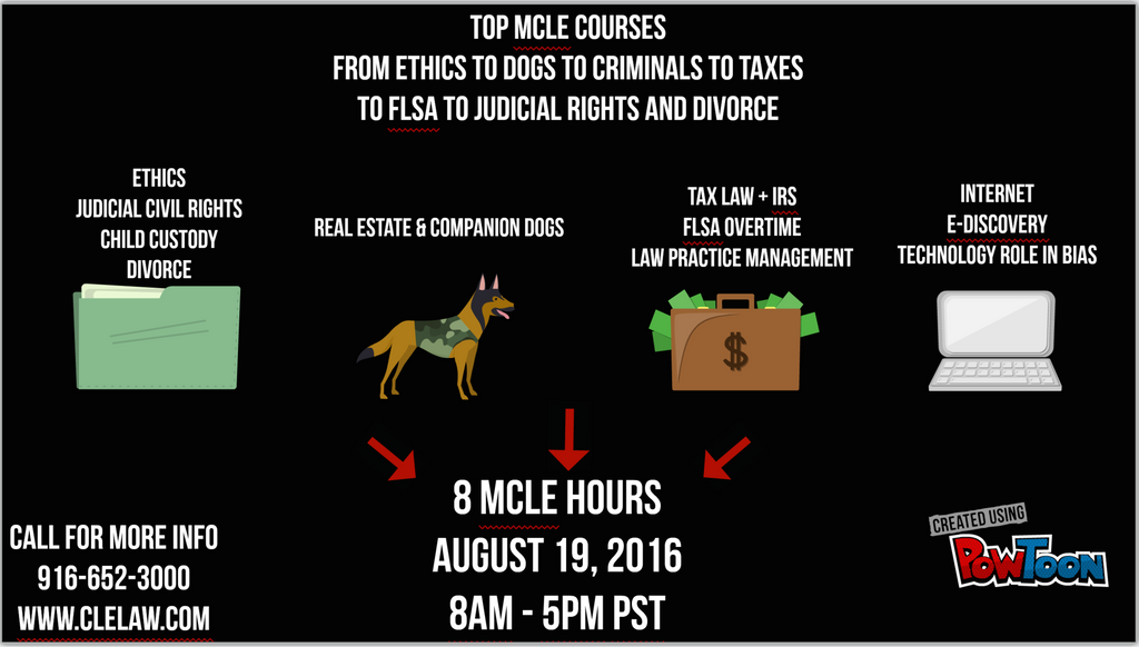 Discover Live MCLE Event August 19 2016 8 am to 5 pm PST
